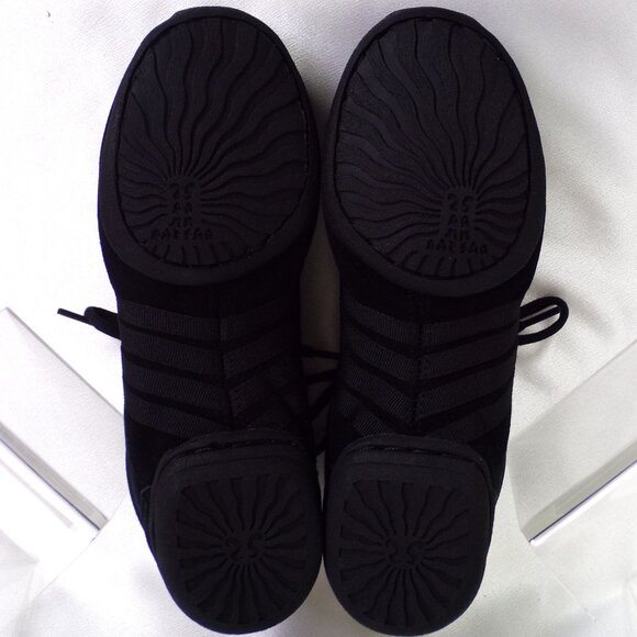 SANSHA SKAZZ 9M black split-sole ballet/exercise sneakers suede/canvas uppers - Picture 12 of 16